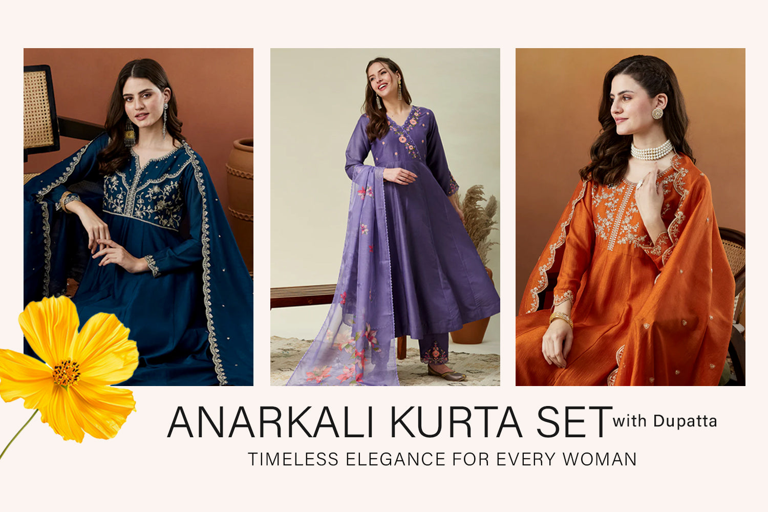Anarkali Kurta Set with Dupatta: Timeless Elegance for Every Woman