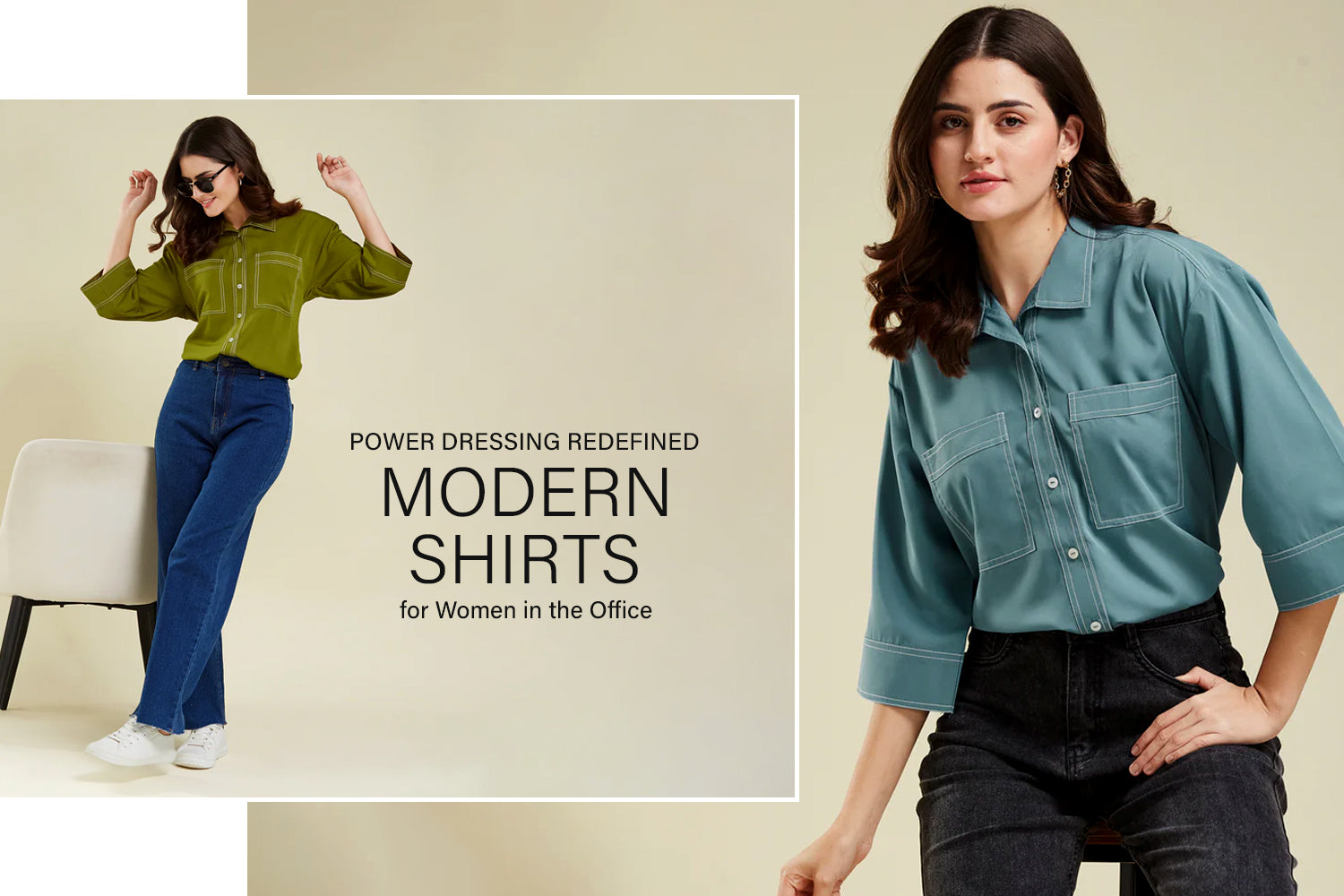 Power Dressing Redefined with Colors of Earth: Modern Shirts for Women in the Office