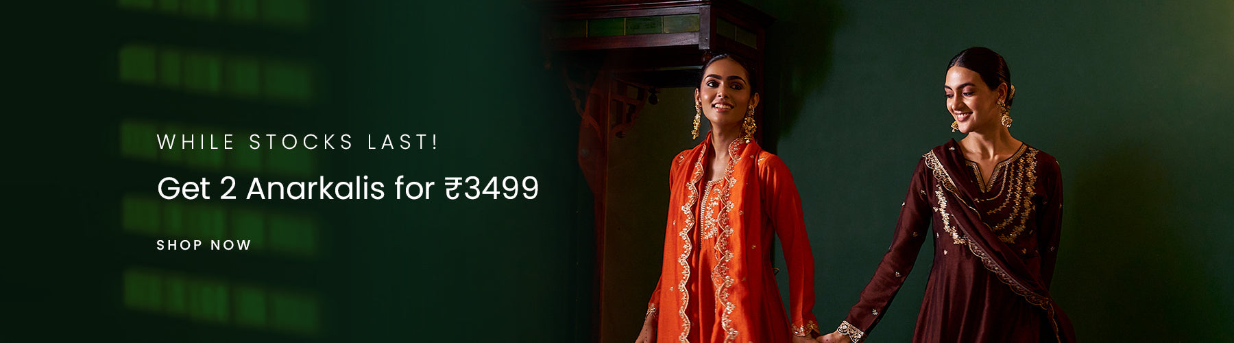 Buy 2 Stylish Anarkalis for ₹3499 | Shop Ethnic Wear Online