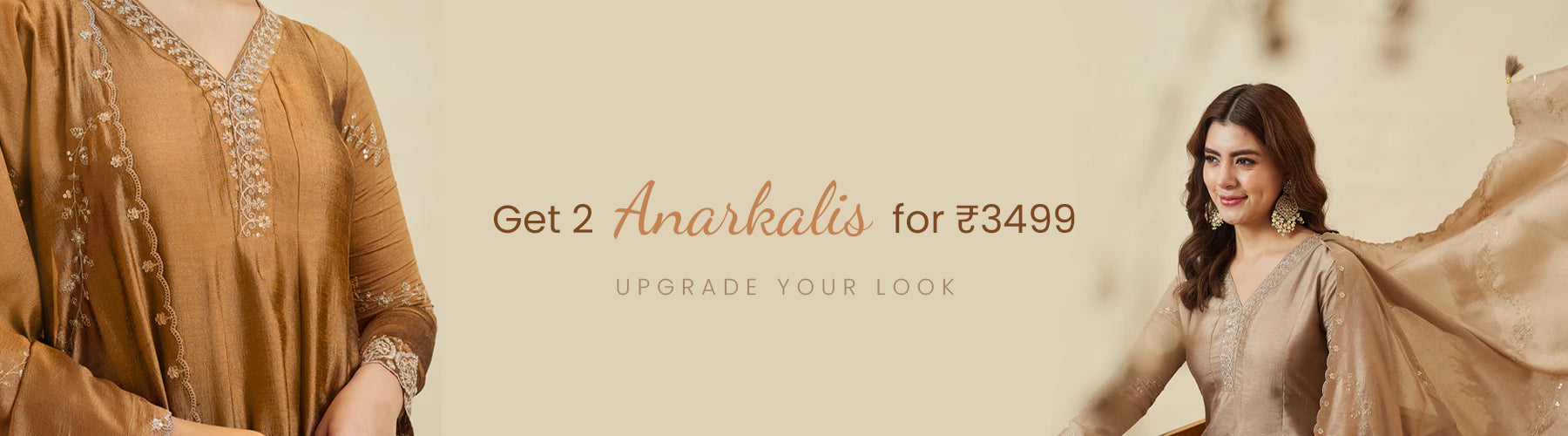 Buy 2 Stylish Anarkalis for ₹3499 | Shop Ethnic Wear Online