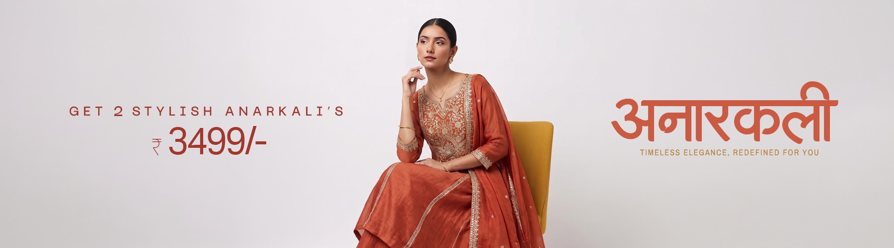 Buy 2 Stylish Anarkalis for ₹3499 | Shop Ethnic Wear Online
