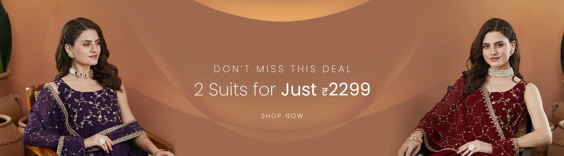 Buy 2 Suits at ₹2299 | Best Deal on Ethnic Kurta Sets Online