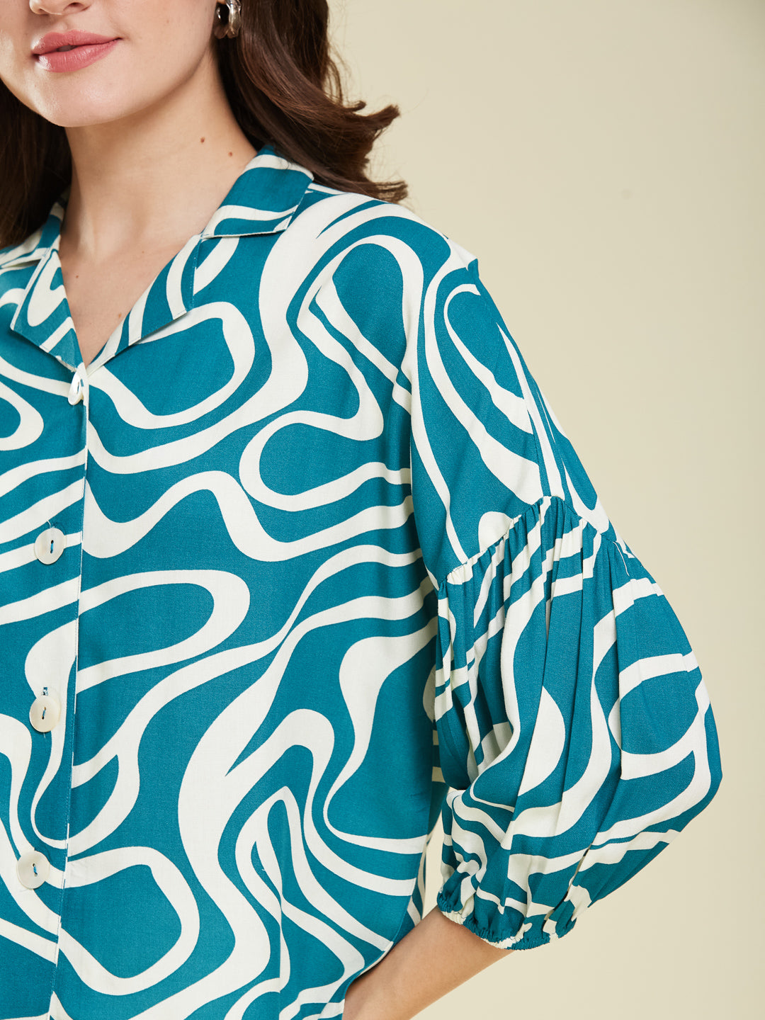 Women's Rama Rayon Printed Regular Shirt
