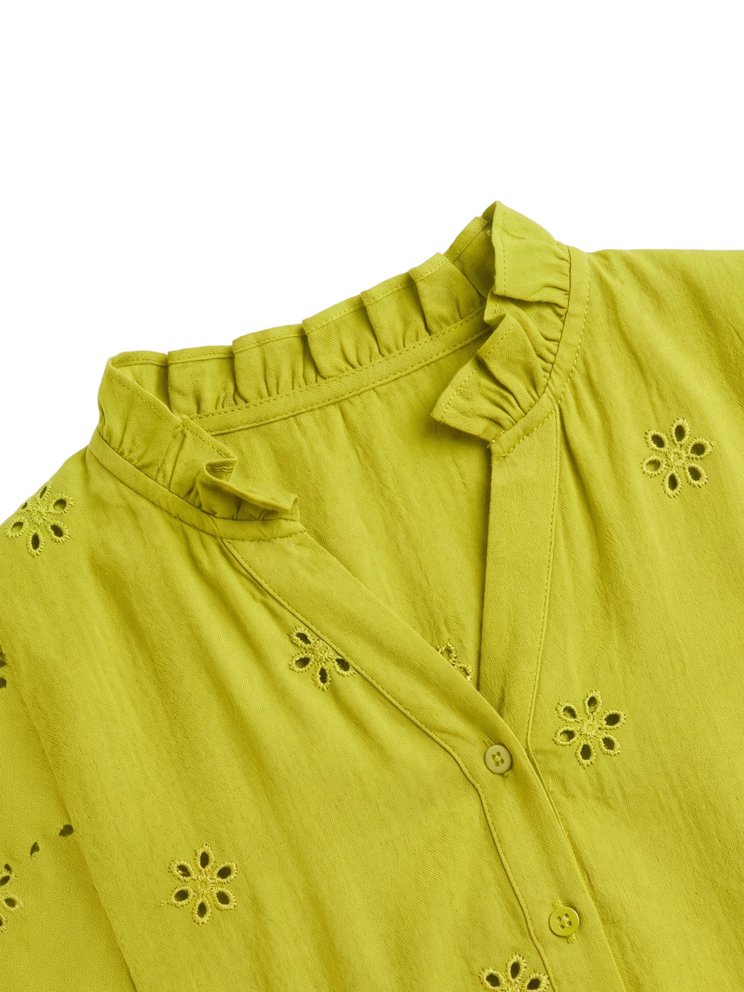 Trendy Stylish Neon Cotton Embroidered Women Shirts