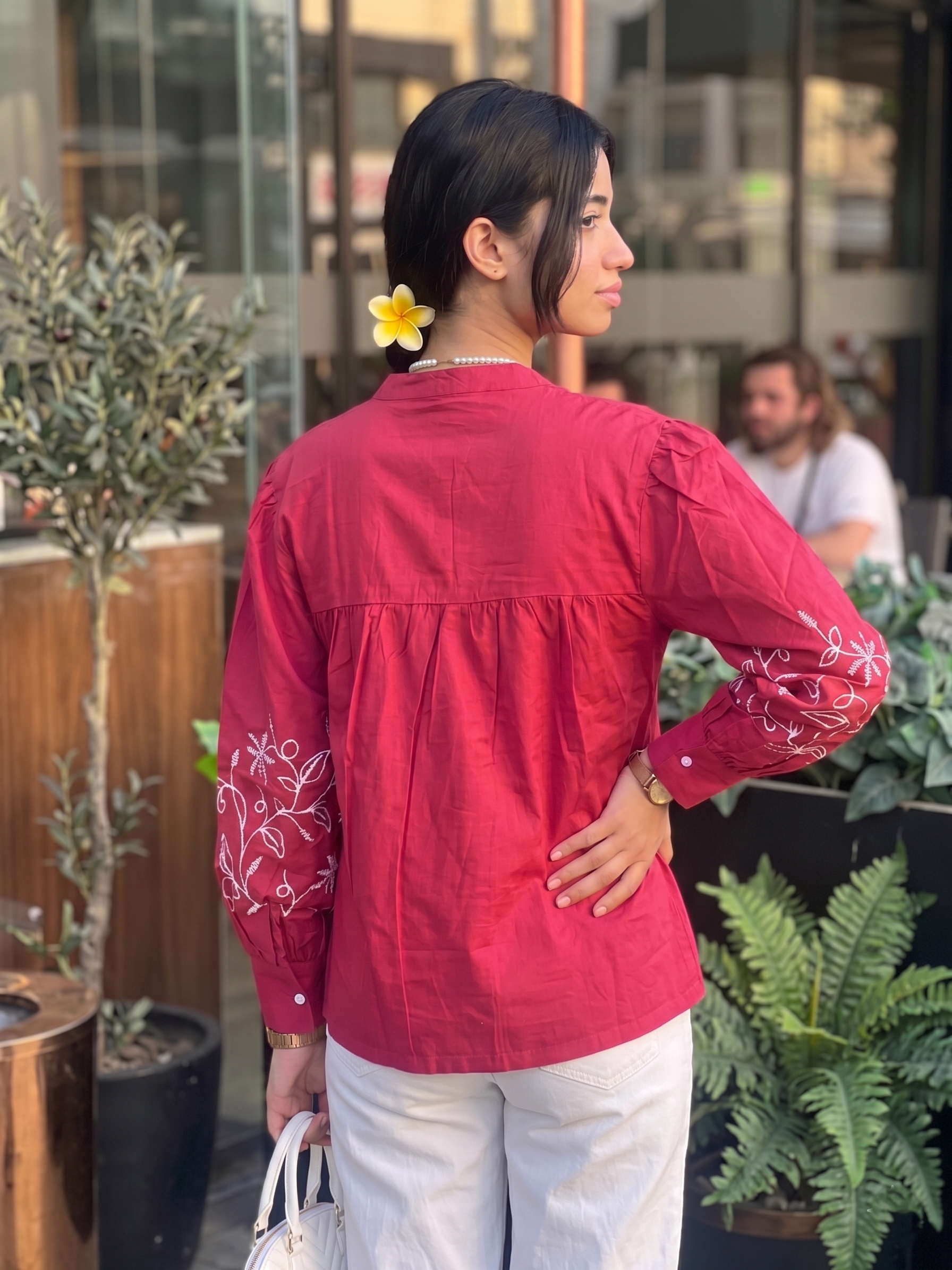 Women’s Rani Embroidered Cotton Casual Shirt