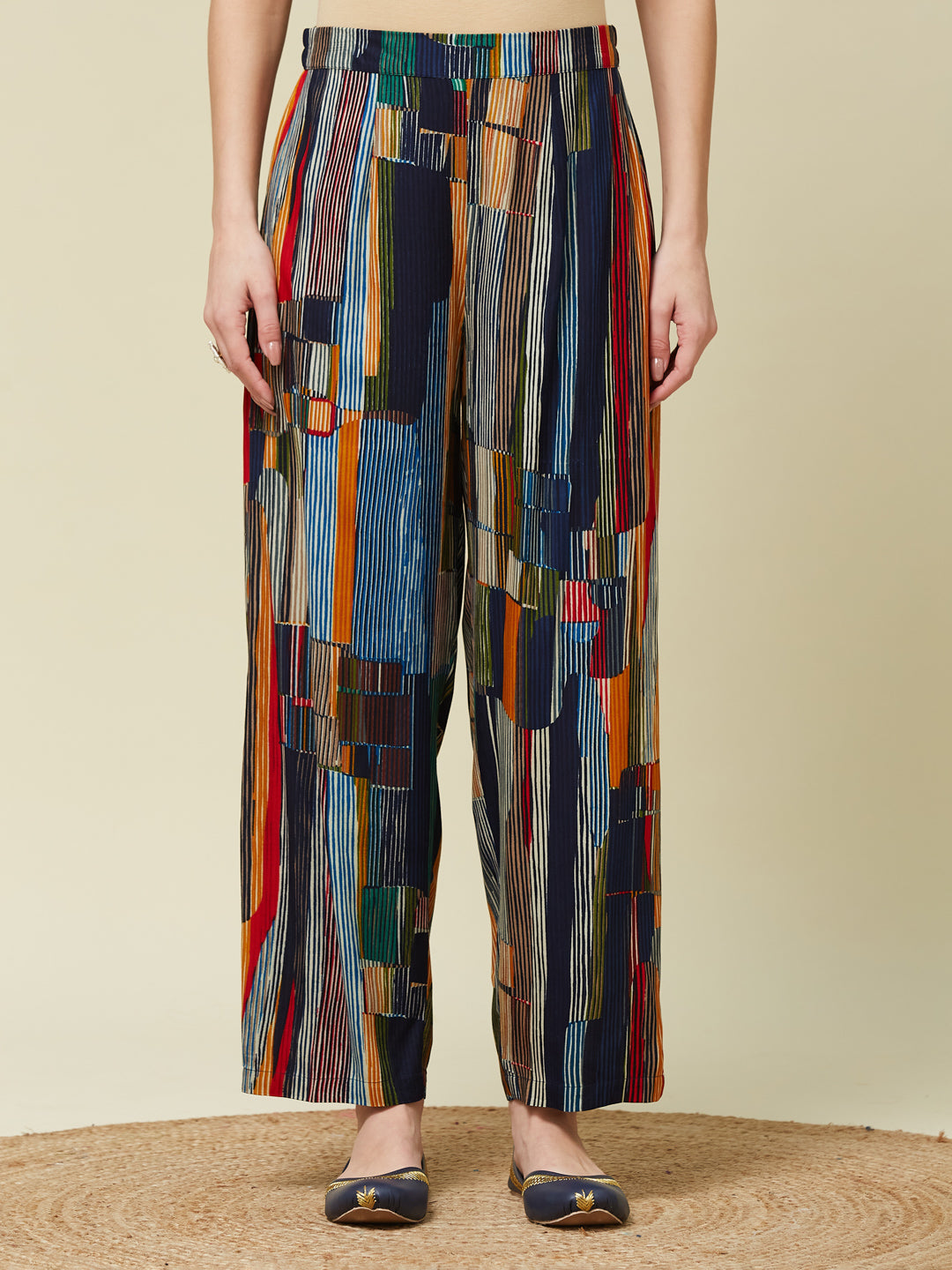 Multi Color Rayon Printed Co-ords Set