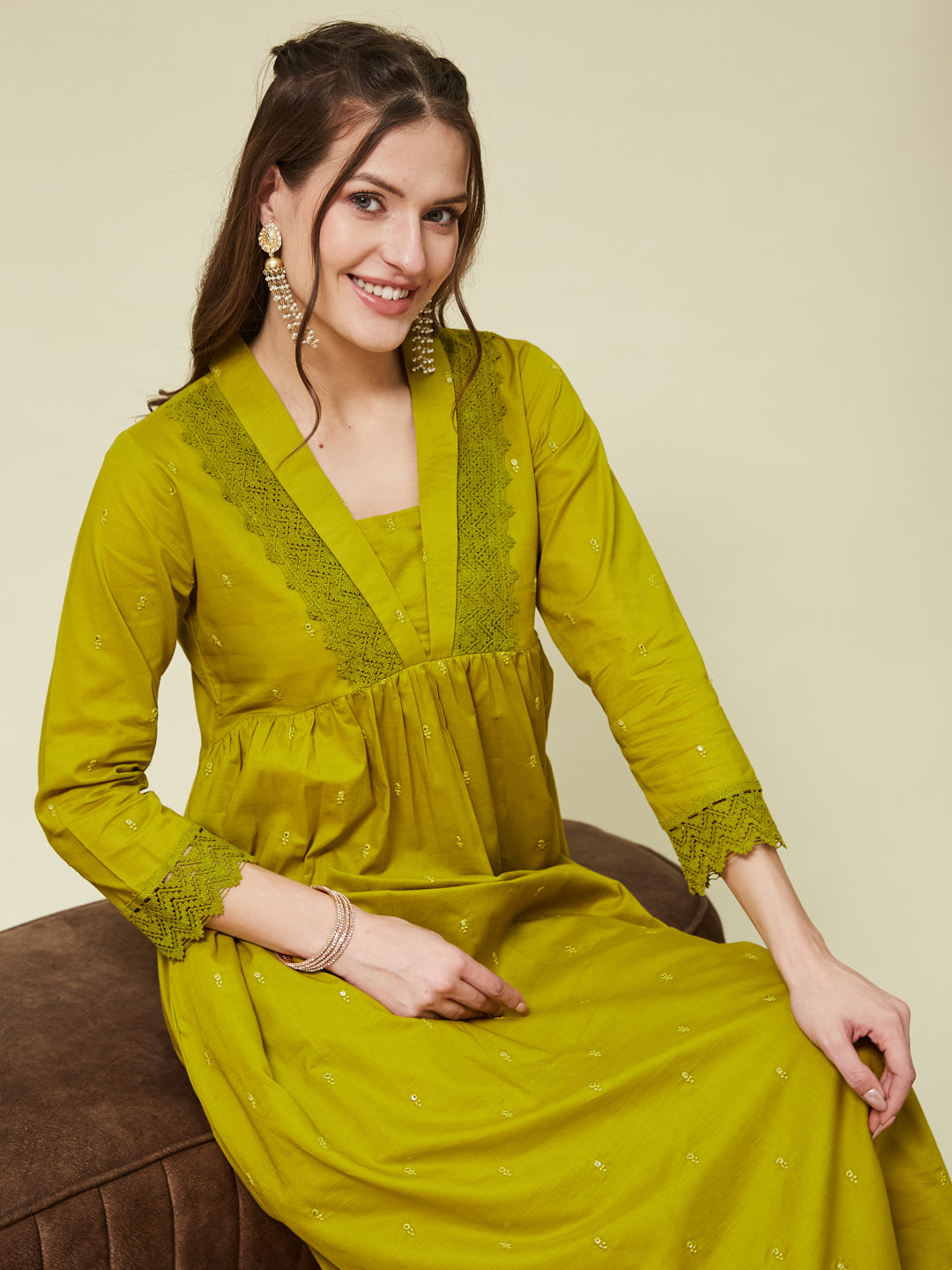 Pista Cotton Embroidered Co-ord set