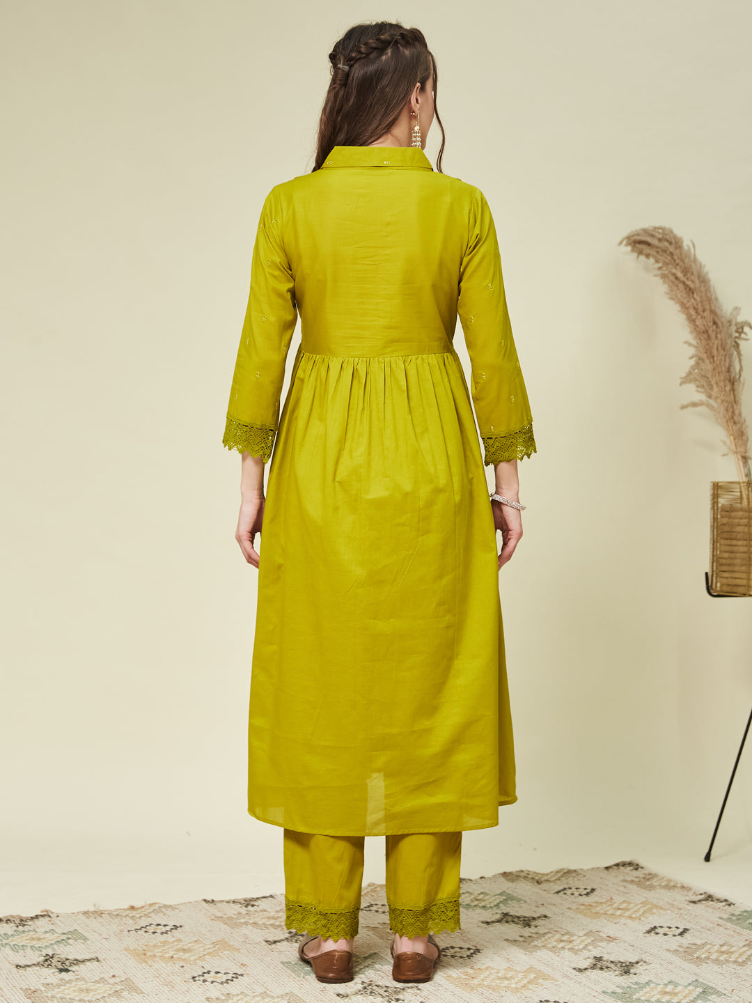 Pista Cotton Embroidered Co-ord set