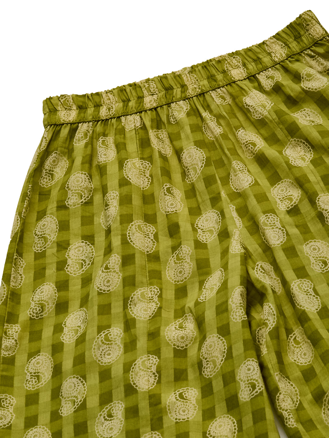 Neon Cotton Printed Ethnic Co-ord Set Kurta & Palazzo For Women