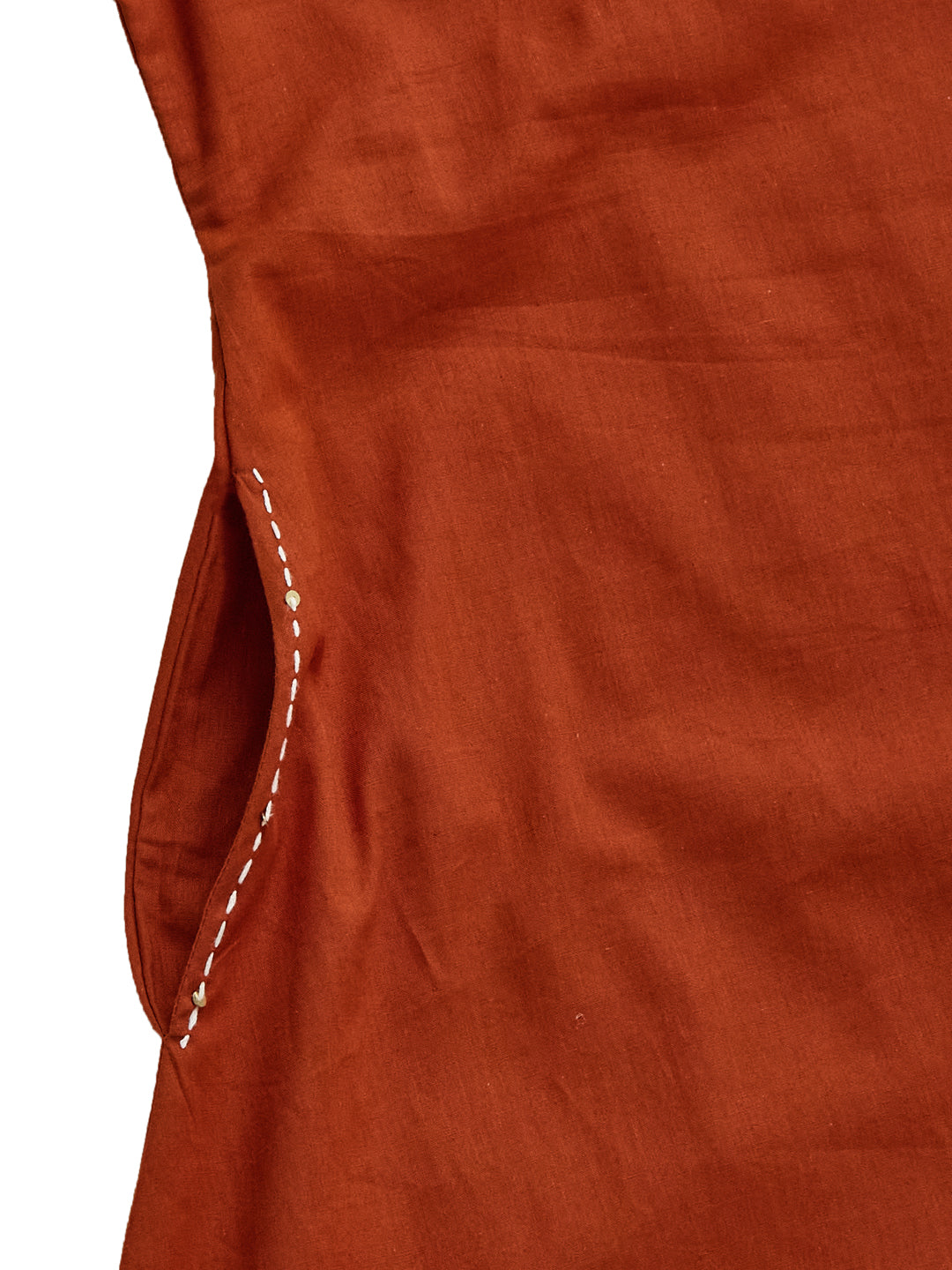 Orange Cotton Solid Handwork Kurta & Palazzo Co-Ord Set for Women