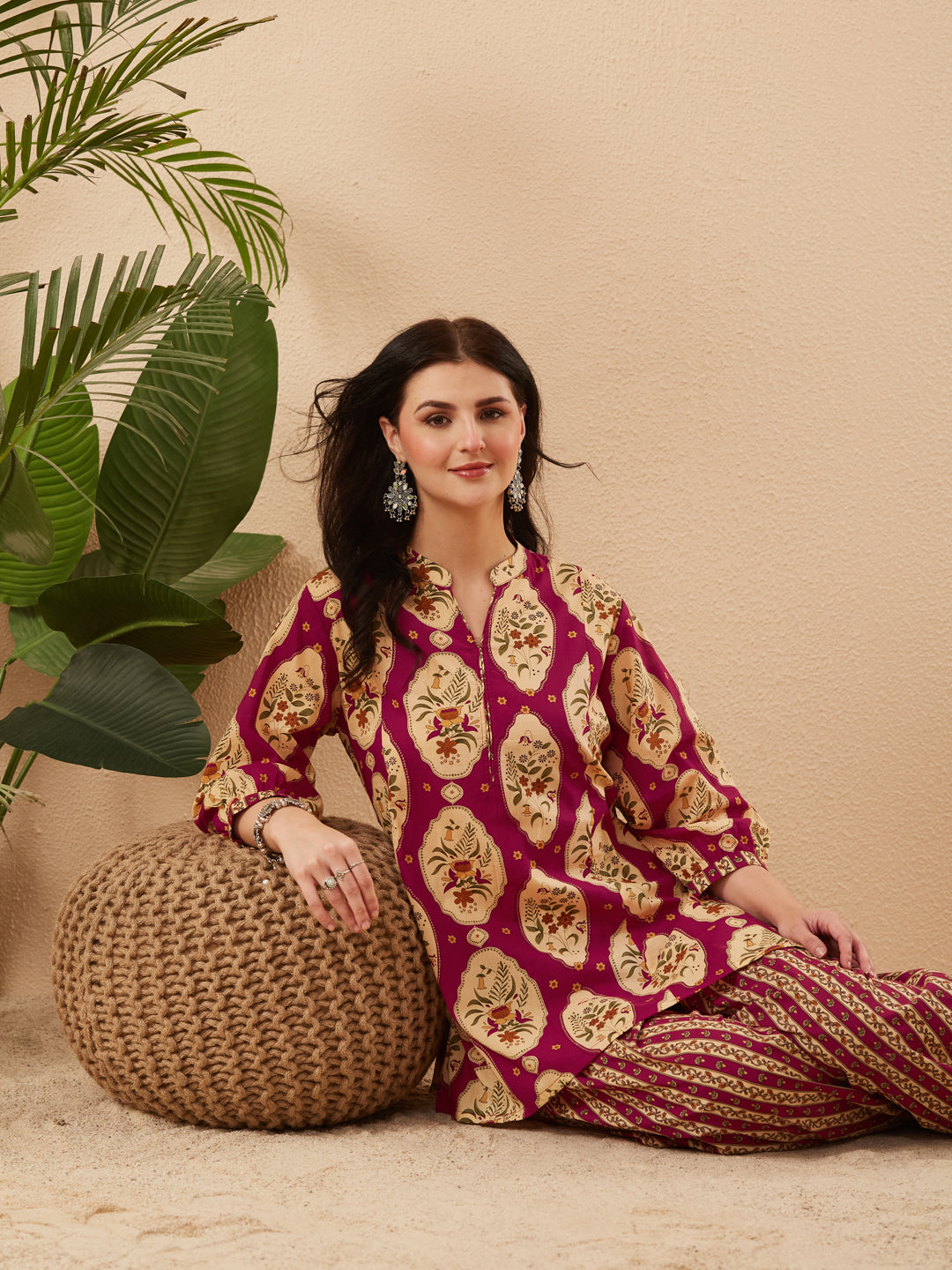 Women’s Rani Cotton Floral Printed Kurta Pant Set