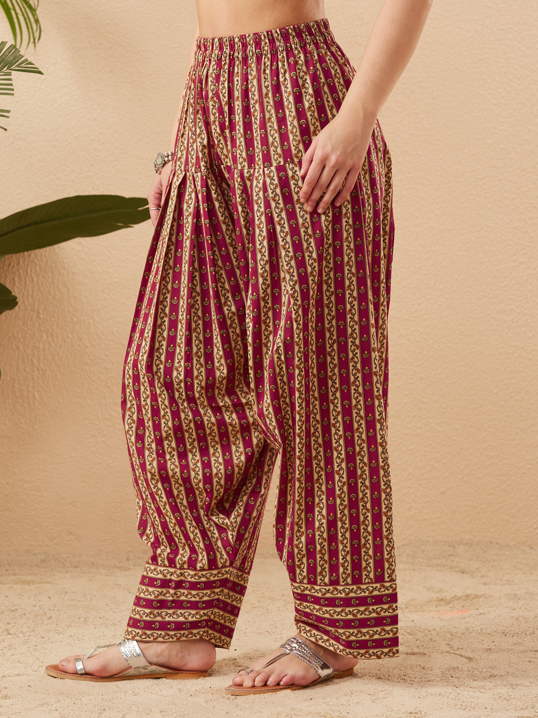 Women’s Rani Cotton Floral Printed Kurta Pant Set