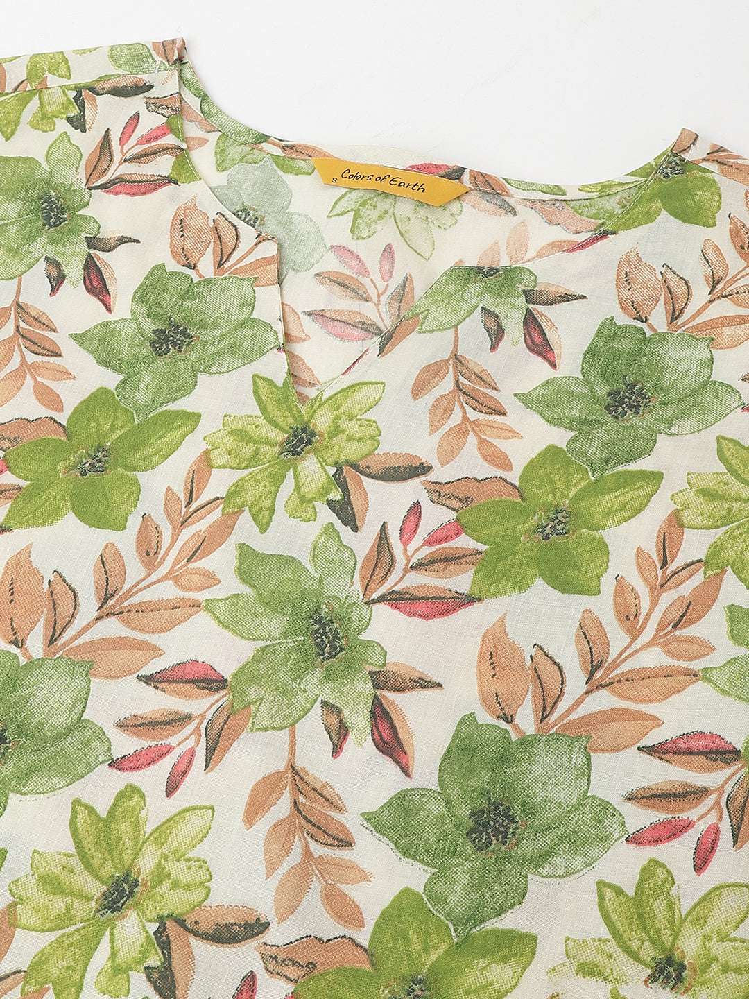 Pista PC Cotton Printed Short Kurta