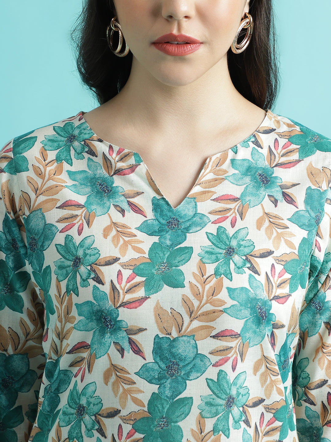 Rama PC Cotton Printed Short Kurta