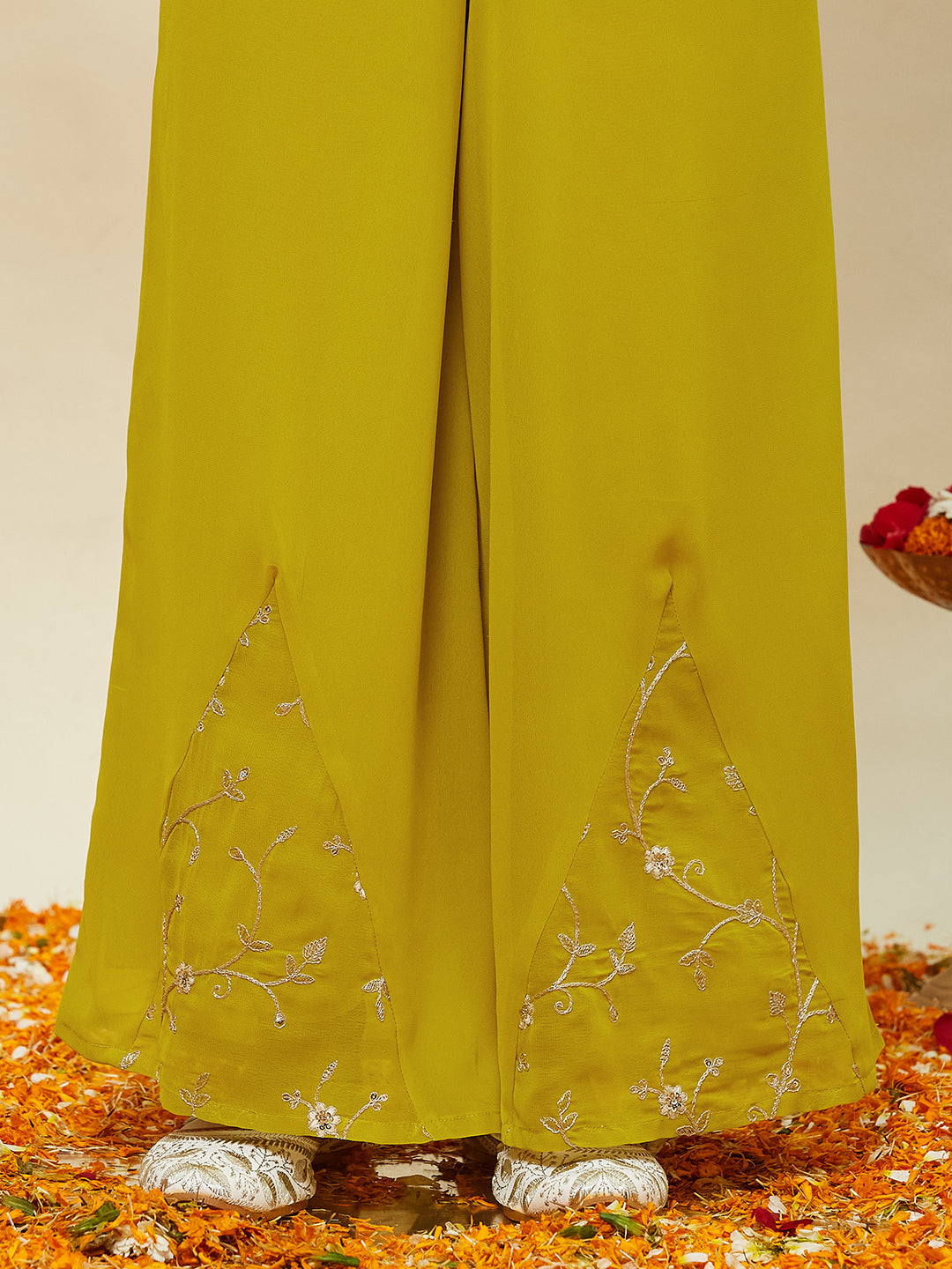 Neon Embroidered Georgette Top, Plazoo Shurg Set for girls