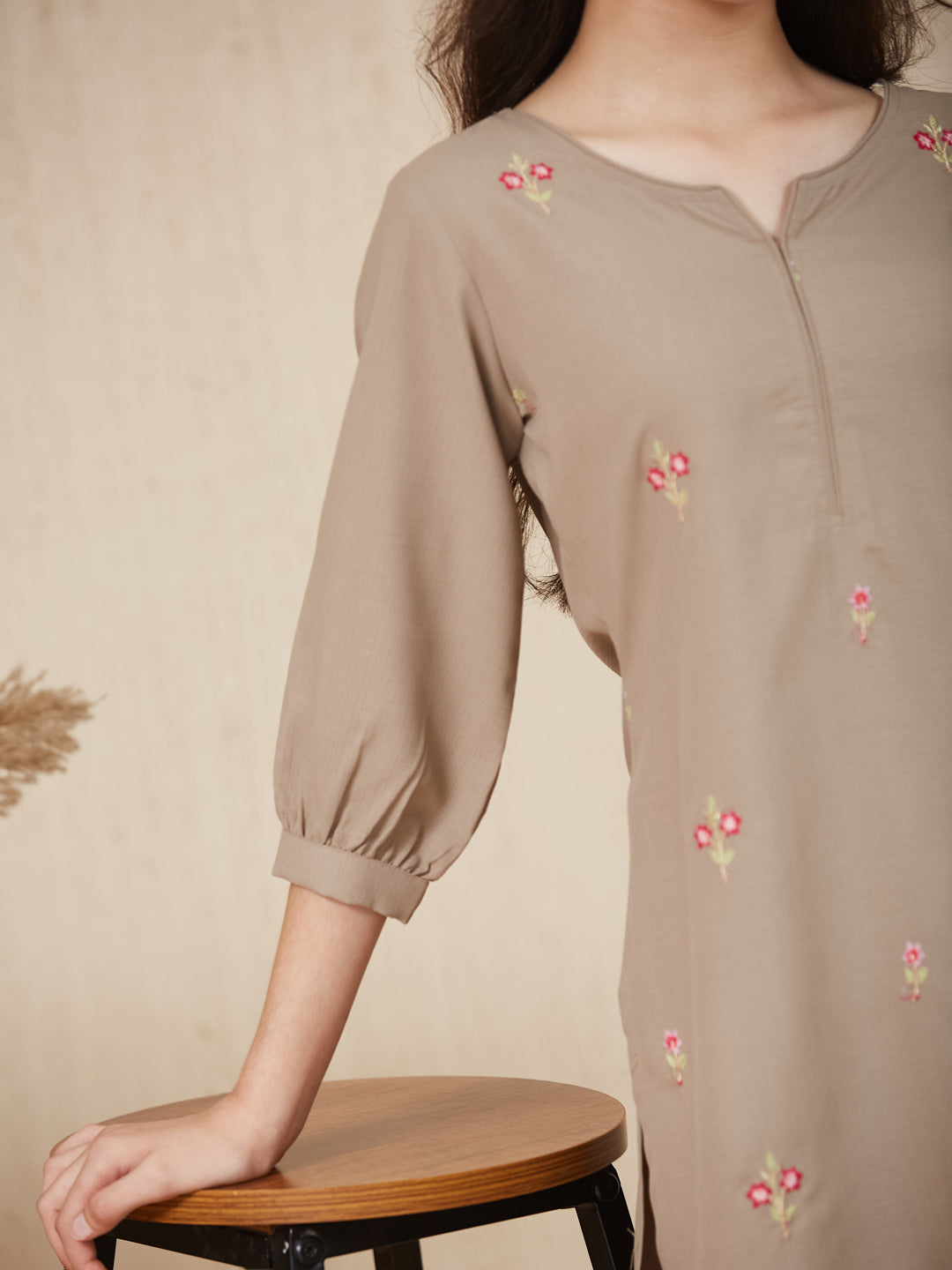 Beiga Embroidered Kurta & pant For Girls