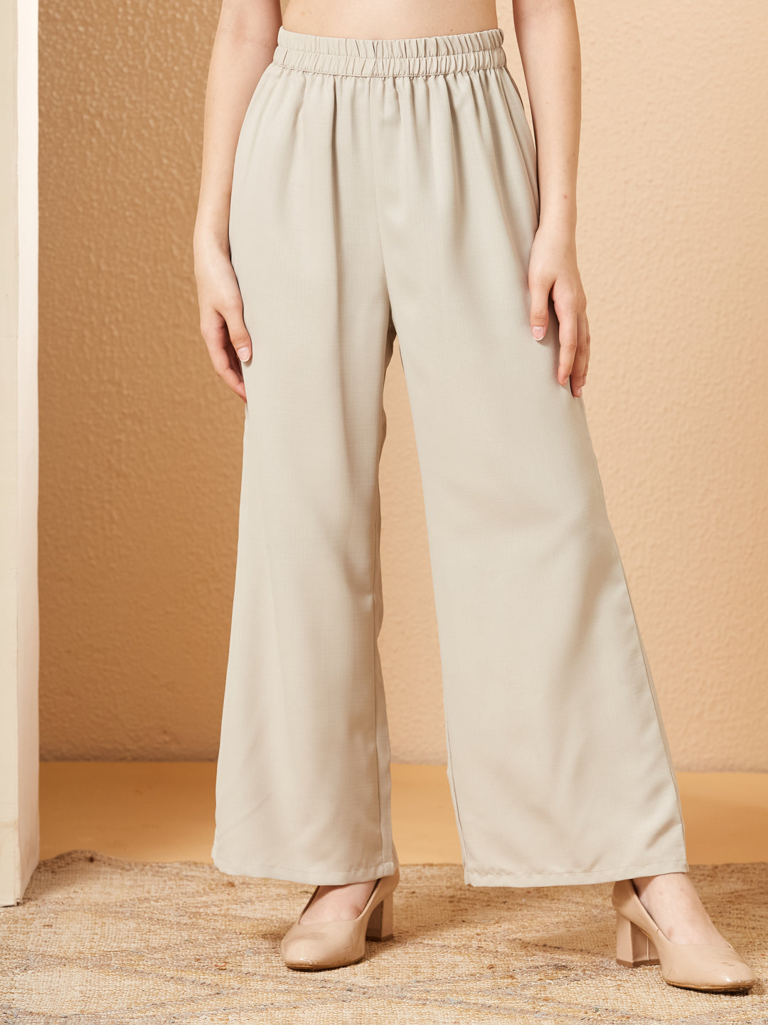 Cream Viscose Blend Embroidered Co-ords Set for Girls