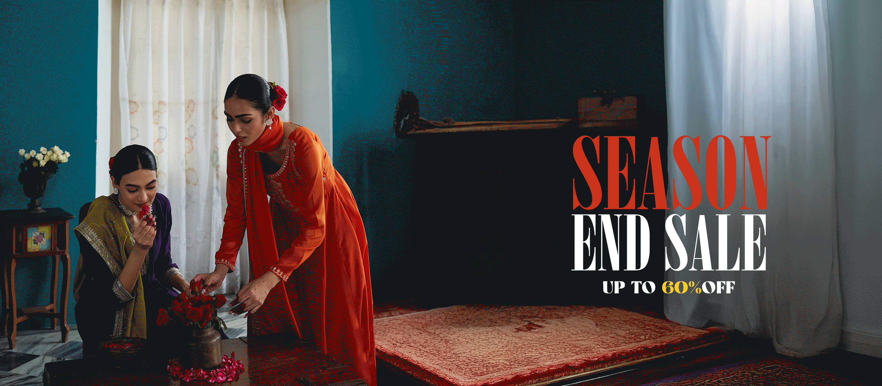 Season end sale banner desktop size