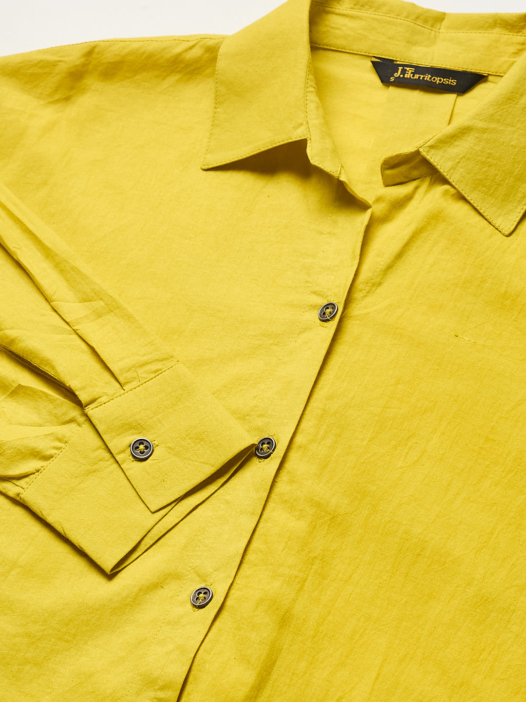 Women’s Sunshine Yellow Classic Cotton Regular Shirt
