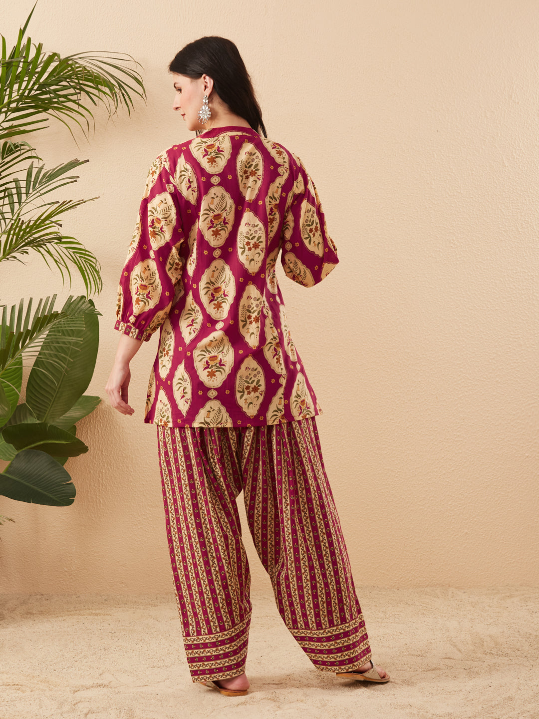 Women’s Rani Cotton Floral Printed Kurta Pant Set