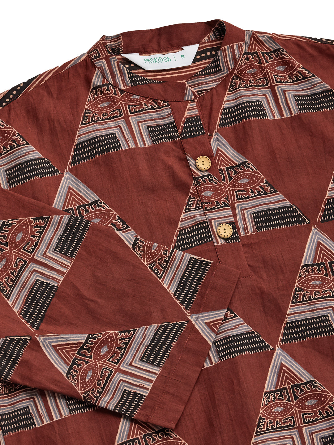 Women Red Printed Cotton Kurta with Palazzo Set