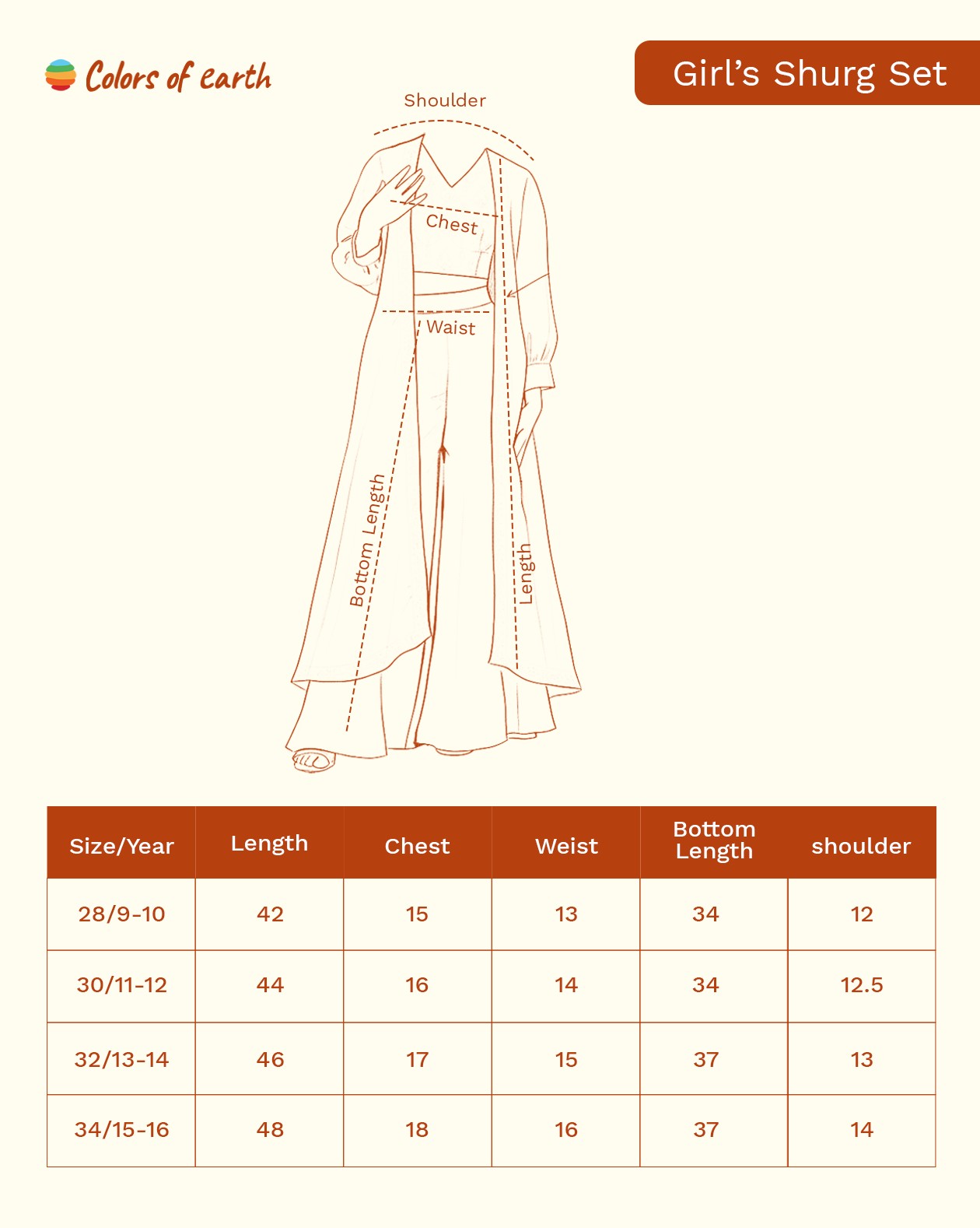 Navy Blue Silk Embroidered Wrap Kurta with Palazzo Set for Girls