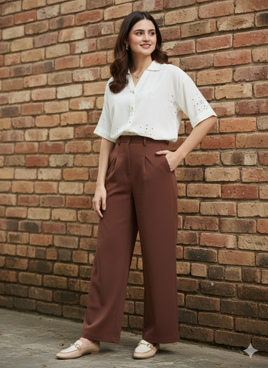 Off-White Casual Printed Shirt in Cotton Blend Fabric for Women