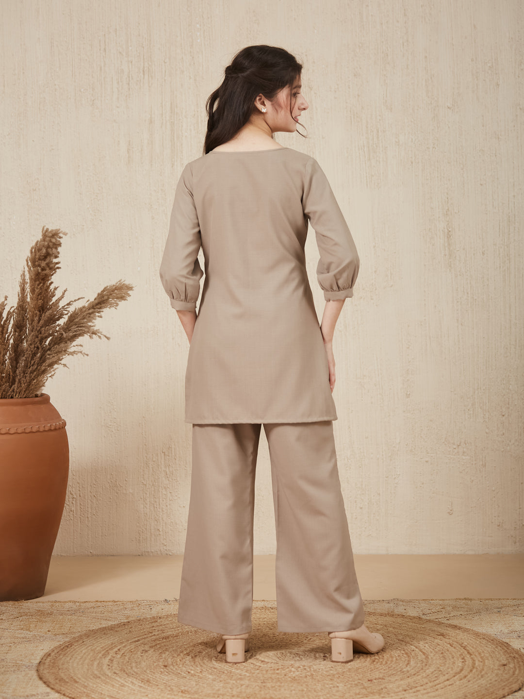 Beiga Embroidered  Kurta & pant For Girls